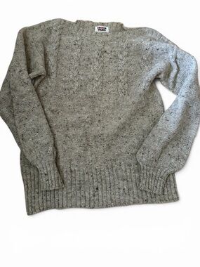 Vintage RODIER Cable-Knit 100% Wool Sweater